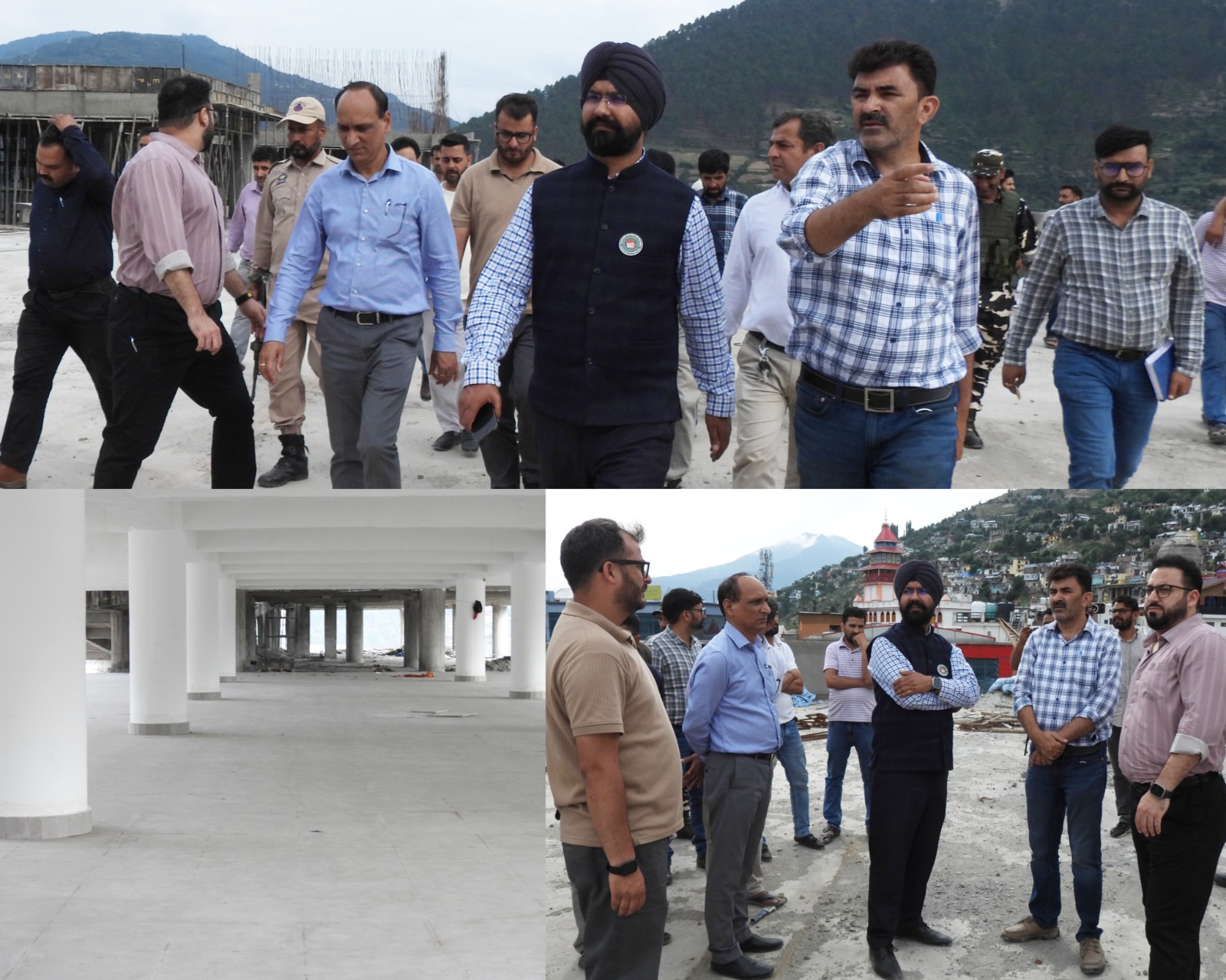 DC inspects progress of Multi Storey Car Parking Project at Doda